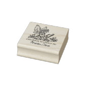  Fantasy Fairy Bookplate Rubberstempel (Stempel)
