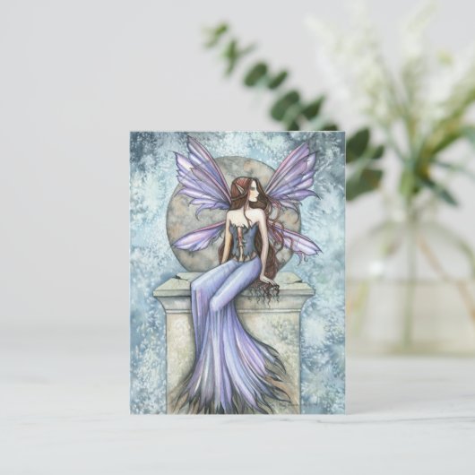 Fantasy Fairy Briefkaart 'Serenity' (Staand voorkant)