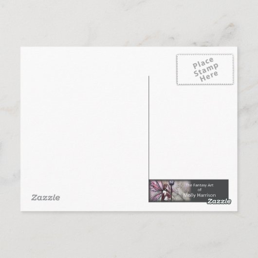 Fantasy Fairy Briefkaart 'Serenity' (Achterkant)