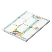 Fantasy Fairy Butterfly Mushroom met een groen the Notitieblok (Linkerzijde)