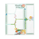 Fantasy Fairy Butterfly Mushroom met een groen the Notitieblok (Voorkant)