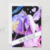 ** Fantasy Fairy Castle Baby shower Uitnodiging (Voorkant)