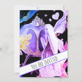 ** Fantasy Fairy Castle Baby shower Uitnodiging