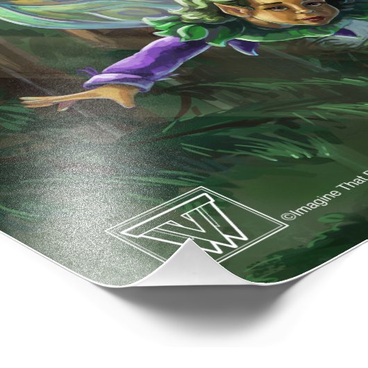 Fantasy Fairy Castle Foto Afdruk (Hoek)