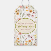 Fantasy Fairy First Wildflower Cadeaulabel (Achterkant)