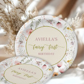 Fantasy Fairy First Wildflower Papieren Bordje