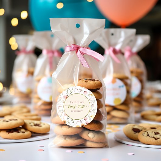 Fantasy Fairy First Wildflower Ronde Sticker