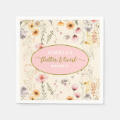 Fantasy Fairy Flutter en Twirl Wildflower Servet (Voorkant)