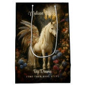 Fantasy Fairy Horse Forest Eenhoorn Medium Cadeauzakje (Achterkant)