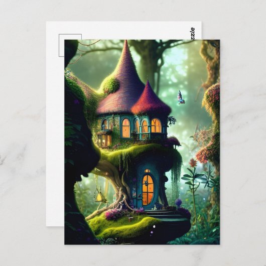 Fantasy Fairy House Briefkaart (Voorkant / Achterkant)