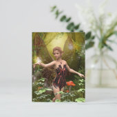 Fantasy Fairy in het Rode Briefkaart (Staand voorkant)