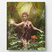 Fantasy Fairy in Red Plaque Fotoplaat (Voorkant)