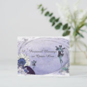 Fantasy Fairy met Blue Sunflower, speciaal aangepa Briefkaart (Staand voorkant)