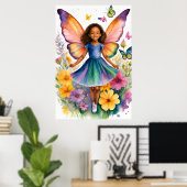 Fantasy Fairy Poster (Thuiskantoor)