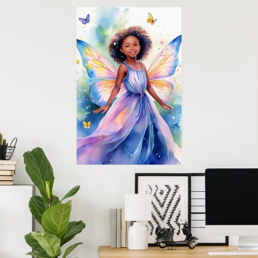 Fantasy Fairy Poster (Thuiskantoor)