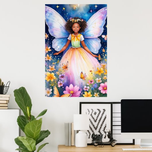 Fantasy Fairy Poster (Thuiskantoor)