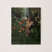 Fantasy Fairy Sat by a Waterfall, Jigzaag Puzzle Legpuzzel (Verticaal)