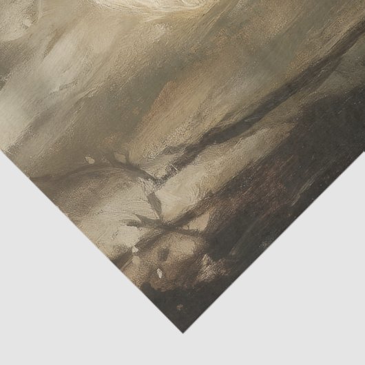 Fantasy Fairy Sitting on a Wooden Log Decoupage  Tissuepapier (Detail)