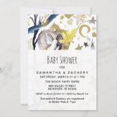 ** Fantasy Fairy Stars Baby shower Uitnodiging (Achterkant)