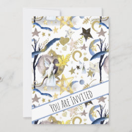 ** Fantasy Fairy Stars Baby shower Uitnodiging