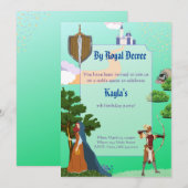 Fantasy Fairy Tale Birthday Uitnodiging (Voorkant / Achterkant)