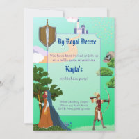 Fantasy Fairy Tale Birthday Uitnodiging