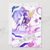 *~* Fantasy Fairy Tale Sky Baby shower Invitation Kaart (Voorkant)