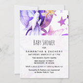 *~* Fantasy Fairy Tale Sky Baby shower Invitation Kaart (Achterkant)
