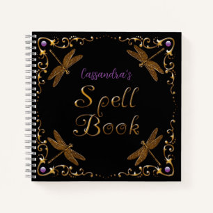 Fantasy Fairy Tale Spell Book gepersonaliseerd Notitieboek