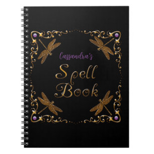 Fantasy Fairy Tale Spell Book gepersonaliseerd Notitieboek