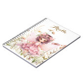 Fantasy Fairy wilde bloem pastel Notitieboek (Linkerzijde)
