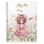 Fantasy Fairy wilde bloem pastel Notitieboek (Voorkant)