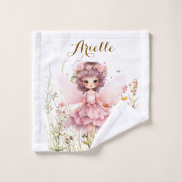 Fantasy Fairy wilde bloem pastel Washandje