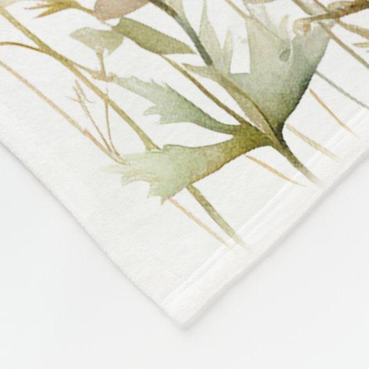 Fantasy Fairy wildflower pastel Fleece Deken (Hoek)