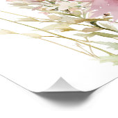 Fantasy Fairy wildflower pastel glanzend Perfect Poster (Hoek)