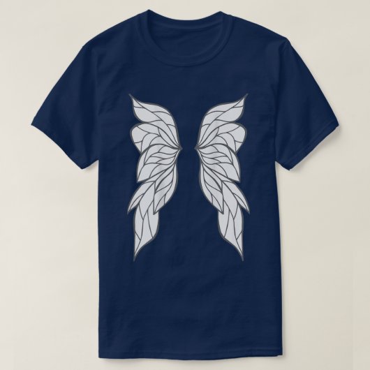Fantasy Fairy Wings op rugkostuum T-shirt (Design voorkant)