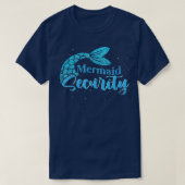 Fantasy Fairytale Mermaid Security Mermaid Tail T-shirt (Design voorkant)