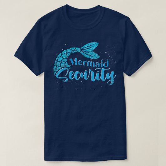 Fantasy Fairytale Mermaid Security Mermaid Tail T-shirt (Design voorkant)