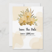 Fantasy Fantasy Flower Party Kaart Design Sjabloon (Achterkant)