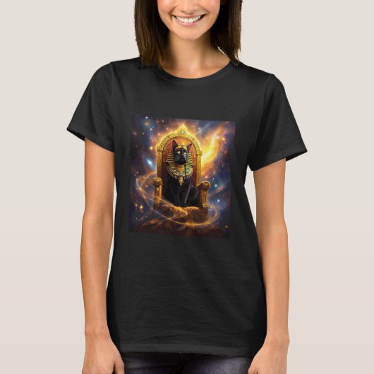Fantasy farao koninklijke kat t-shirt (Voorkant)