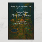 Fantasy Feast Book Club Birthday Party Kaart (Voorkant)