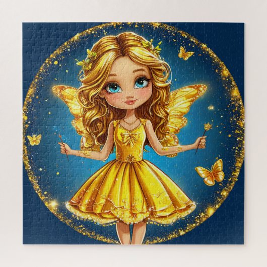 Fantasy Fee Cute Magisch Cadeau voor meisjes Legpuzzel (Verticaal)