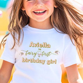 Fantasy Fee Eerste Wilde Bloem Kinder Shirts