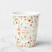 Fantasy Fee Eerste Wilde Bloem Papieren Bekers (Voorkant)