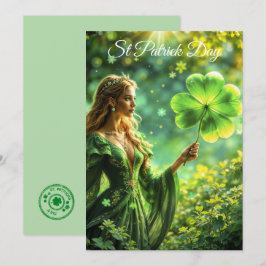 Fantasy fee St Patrick Day Ierse folklore kunst Kaart
