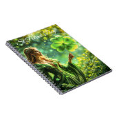 Fantasy fee St Patrick Day Ierse folklore kunst Notitieboek (Rechterzijde)