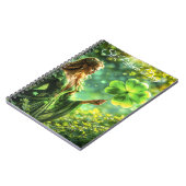 Fantasy fee St Patrick Day Ierse folklore kunst Notitieboek (Linkerzijde)