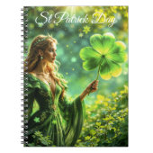 Fantasy fee St Patrick Day Ierse folklore kunst Notitieboek (Voorkant)