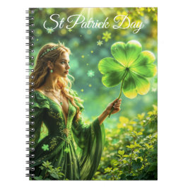 Fantasy fee St Patrick Day Ierse folklore kunst Notitieboek