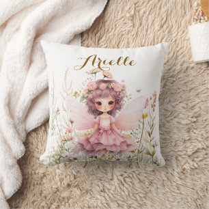 Fantasy Fee wilde bloem pastel Kussen